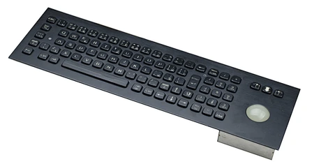 stainless steel kiosk keyboard