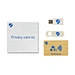 Custom Logo 3 in 1 Security Gift set Wallet Purse Contactless Wood RFID Card Data Block Webcam Cover Blocker Tech Gadgets