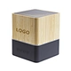 Gift Bamboo Custom Logo TF Memory FM Radio 5W RGB Led Speaker Powered Portable bluetooths speaker