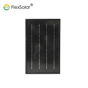 7w glass high quality mono solar panel with MC connector and junction box is on the back