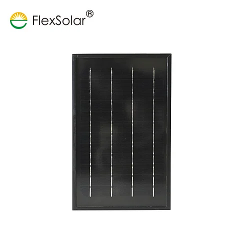 7w glass high quality mono solar panel with MC connector and junction box is on the back