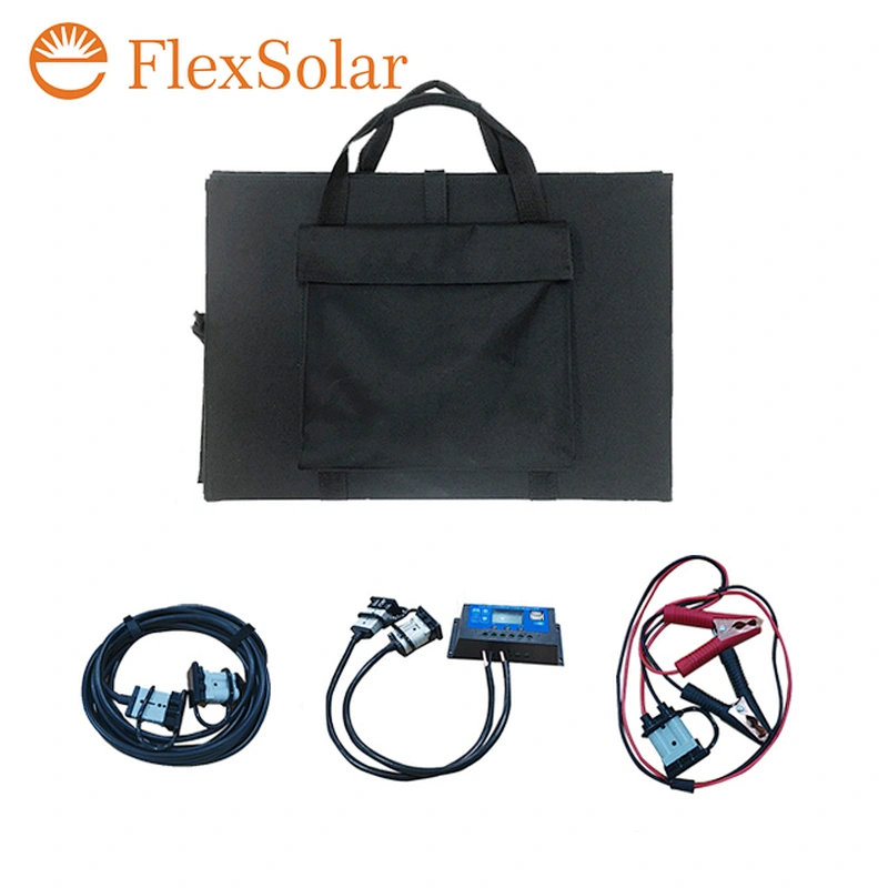 200W fabric dual usb folding solar charger