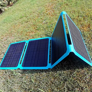 60W folding solar panel with fast charging