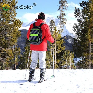 Flexsolar Waterproof Solar Charger 10.6W Solar Panel with USB Ports Foldable solar