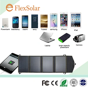 14W foldable fabric cover with pocket PET USB portable solar charger phone