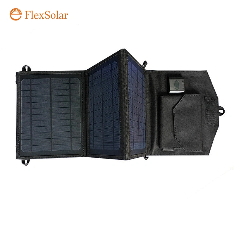 20W fabric dual usb folding solar charger
