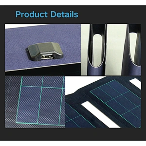 waterproof 6.4W 5V usb folding mini solar powered charger