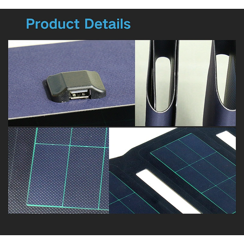 waterproof 6.4W 5V usb folding mini solar powered charger