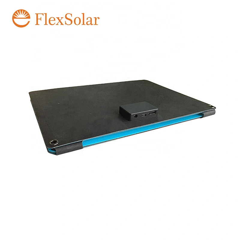 60W folding solar panel with fast charging