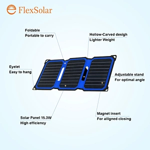 ETFE 14w foldable solar usb 5v sunpower solar charger