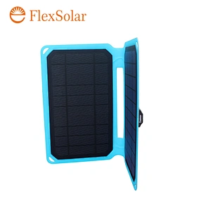 Flextech Solar panel charger 10W thin light weight for mobile phone