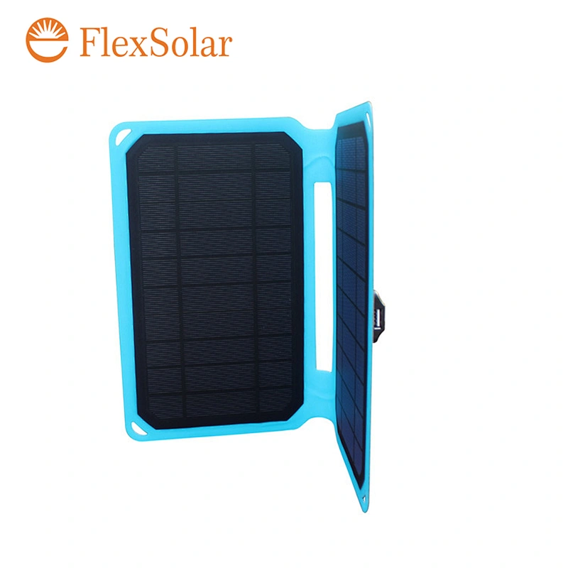 Flextech Solar panel charger 10W thin light weight for mobile phone