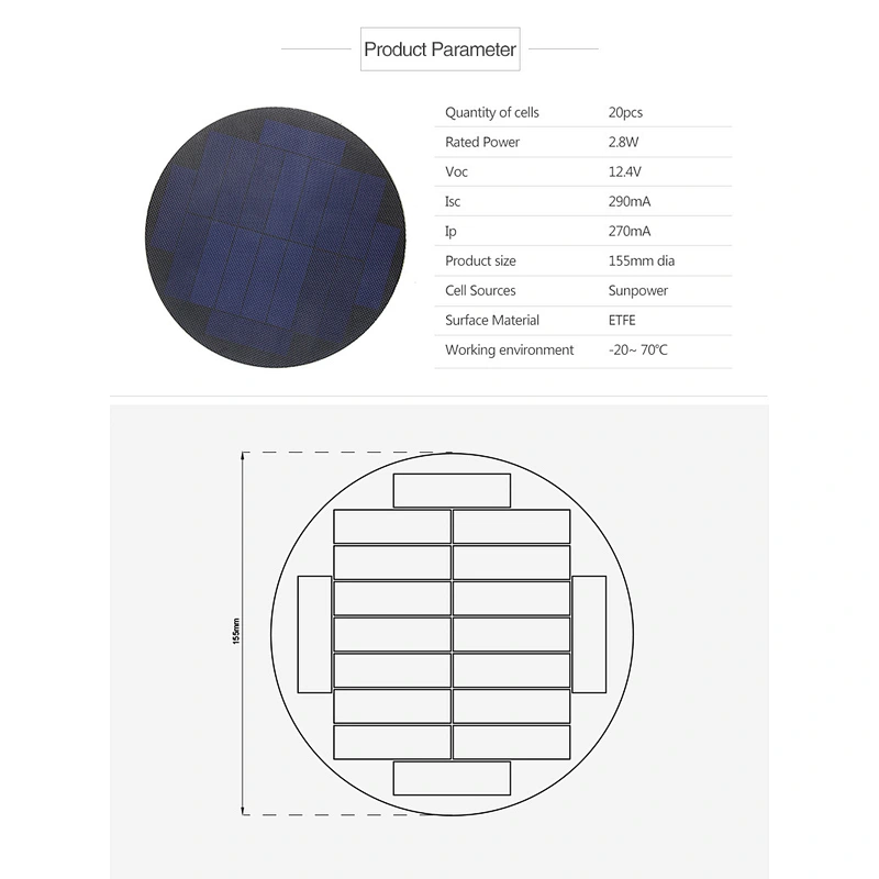 OEM thin film Tiny small mini SMT solar cell module panel