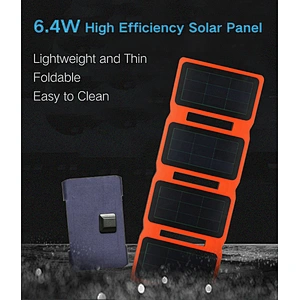 waterproof 6.4W 5V usb folding mini solar powered charger