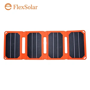 6.4W ETFE USB foldable portable solar charger with pocket