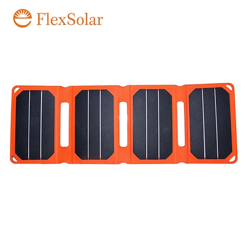 6.4W ETFE USB foldable portable solar charger with pocket
