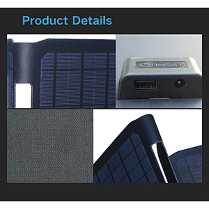 Flexsolar 40W Waterproof USB DC monocrystalline Cell Etfe Portable Solar Phone Charger