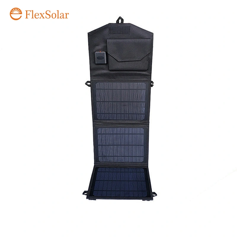 20W fabric dual usb folding solar charger