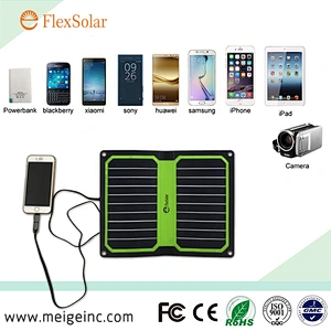 Flexsolar Waterproof Solar Charger 10.6W Solar Panel with USB Ports Foldable solar