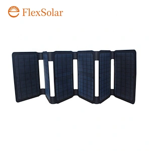 Flexsolar 40W Waterproof USB DC monocrystalline Cell Etfe Portable Solar Phone Charger