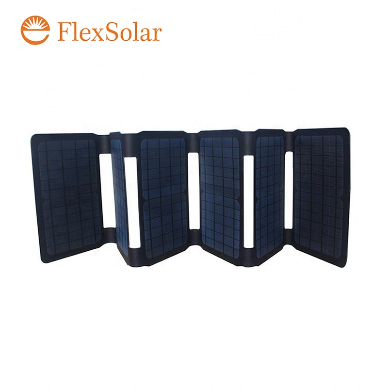 Flexsolar 40W Waterproof USB DC monocrystalline Cell Etfe Portable Solar Phone Charger