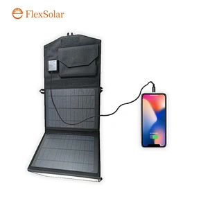 20W fabric dual usb folding solar charger