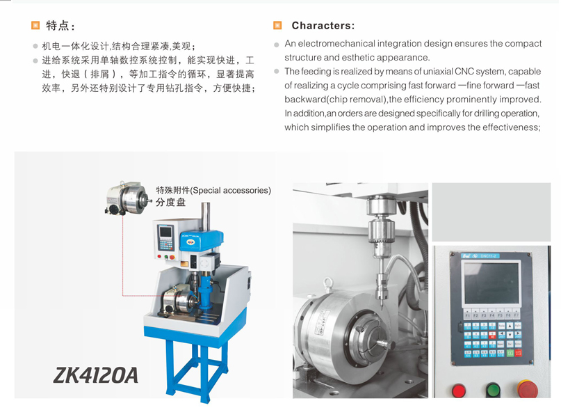 An electromechanical integration design ensures the compact structure and esthetic appearance.