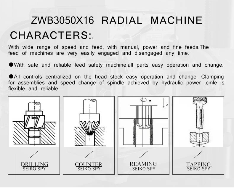 The main gearbox has nearly 20 fewer gears than the traditional hydraulic variable speed rocker drill, eliminating the variable speed cylinder. The structure is more simple, less breakdown, easy maintenance, low noise.