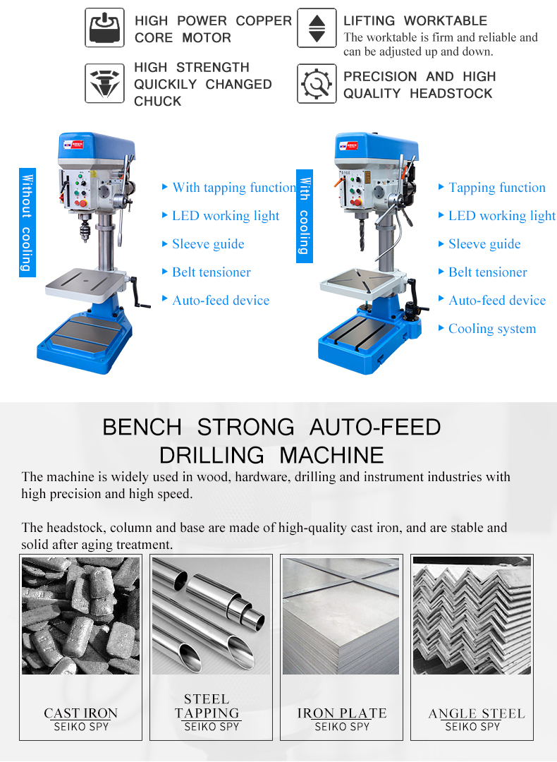 The machine id widely used in wood,hardware,drilling and instrument industries with high precision and high speed.