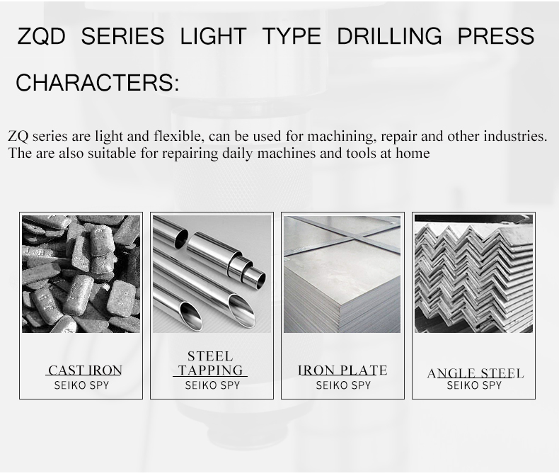 ZQ series are light and flexible,can be used for machining,repair and other industries.They are also suitable for repairing daily machines and tools at home.