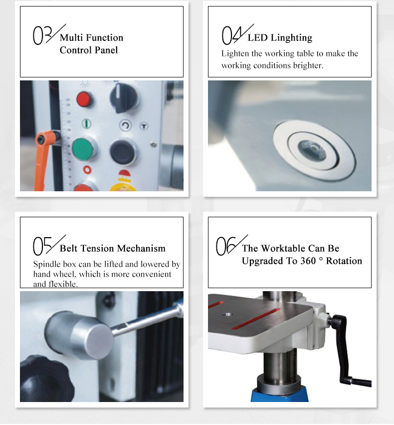 The machine id widely used in wood,hardware,drilling and instrument industries with high precision and high speed.