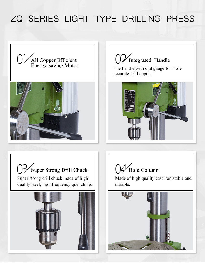ZQ series are light and flexible,can be used for machining,repair and other industries.They are also suitable for repairing daily machines and tools at home.