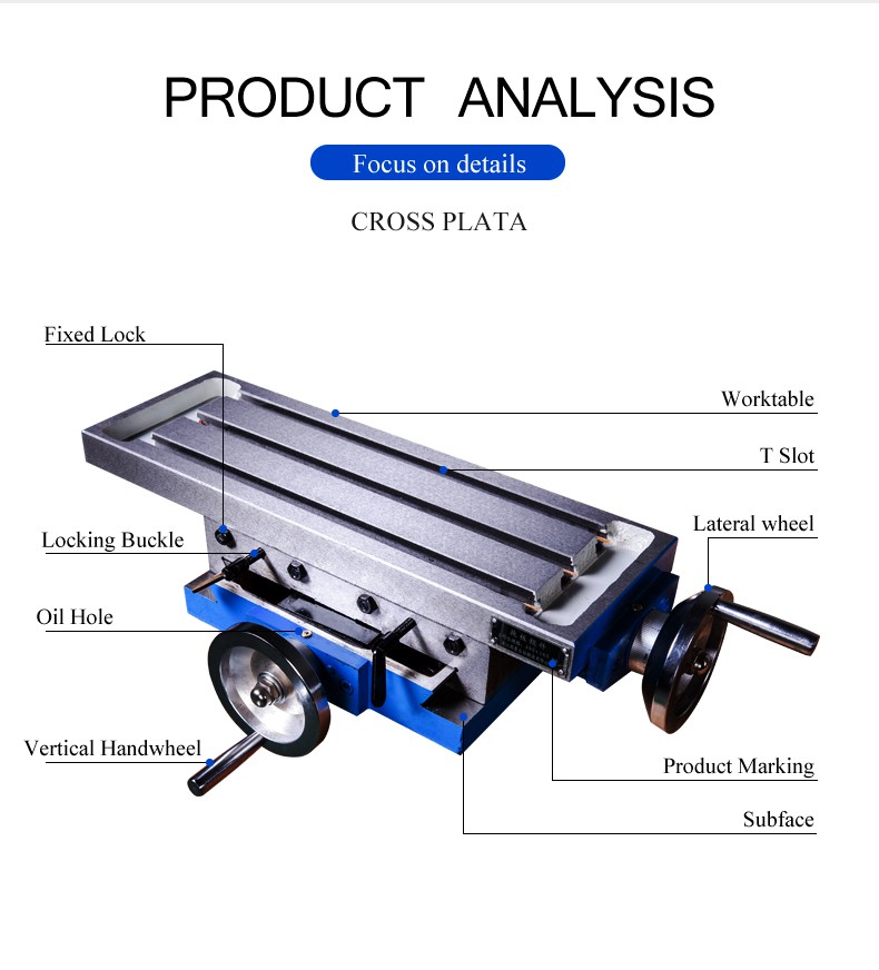 Used for bench drilling machine,CNC milling machine,electric spark and wire cutting machine tools,high machining accuracy,stable claping operation is simple and quick,easy maintenance.