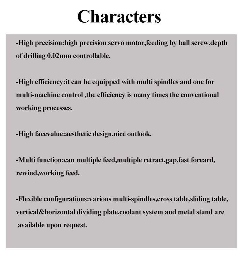 High precision;high efficiency;high facevalue;multi function;flexible configurations