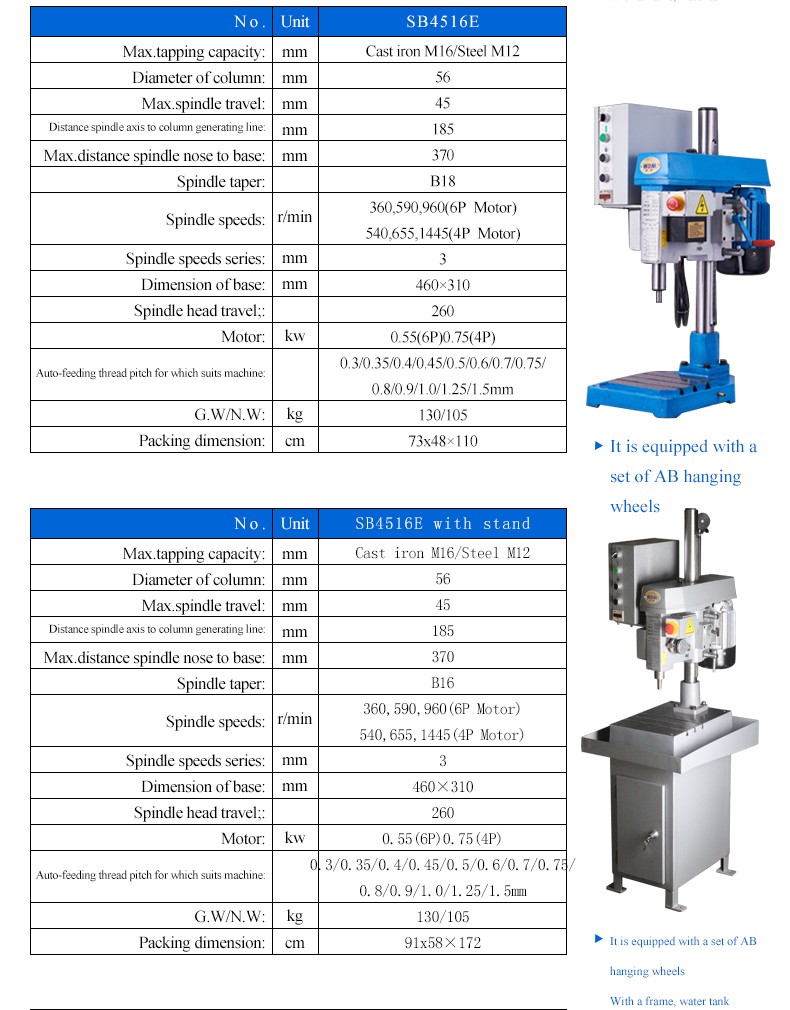 Easy to handle a variety of materials;the feed pitch is AB wheel;high power copper core motor