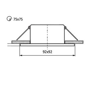 1-head Recessed Light Frame