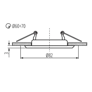 Recessed Light Fixture Steel Fixed