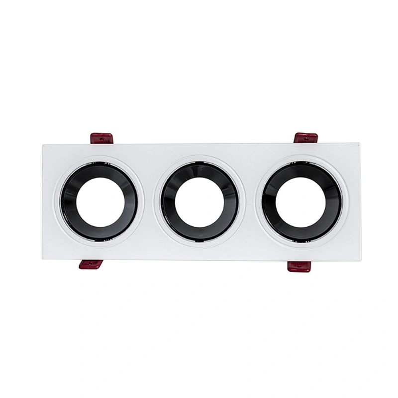3-head Recessed Light Frame