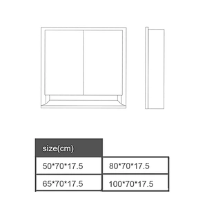 LED Mirror Cabinet MC9012
