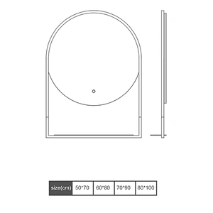 LED Bathroom Mirror M2020（R）