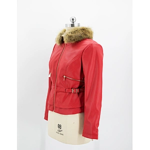 Women's faux leather jacket