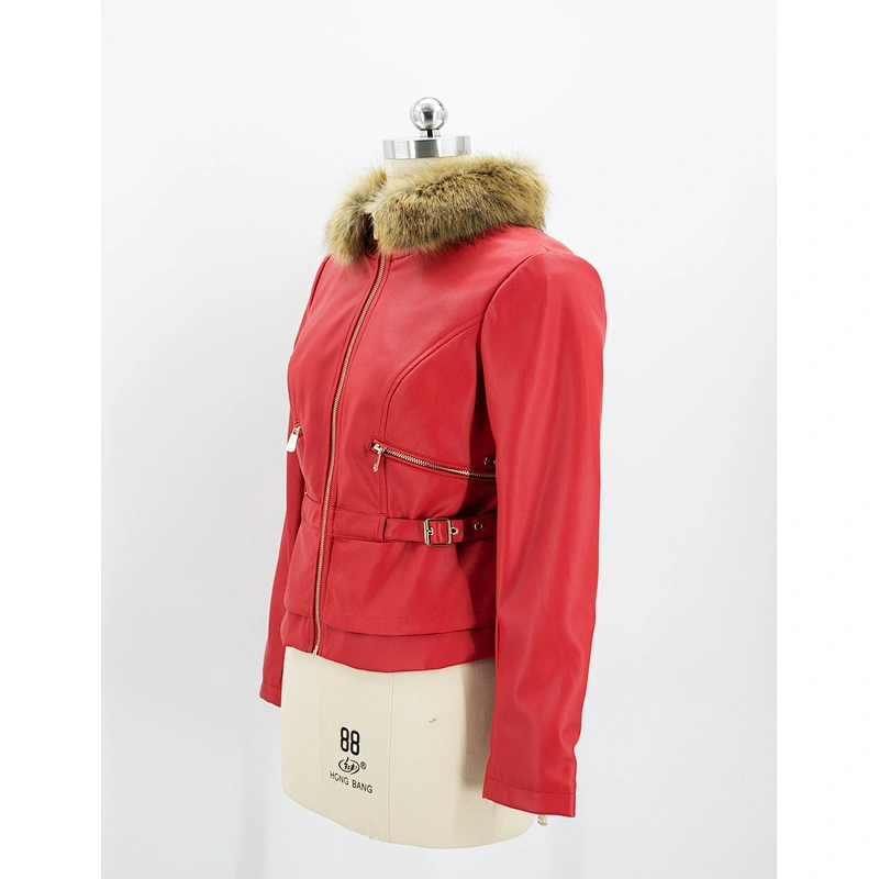 Women's faux leather jacket