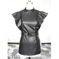 LADIES PU DRESS