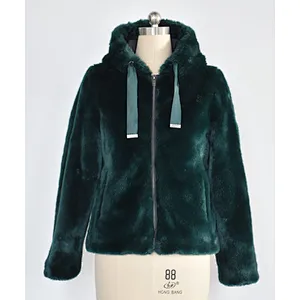 Lady's faux fur jacket