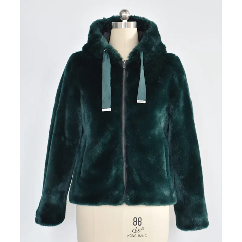 Lady's faux fur jacket