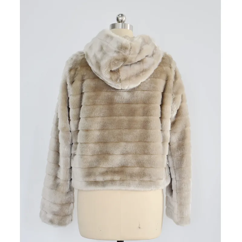 Lady's faux fur jacket