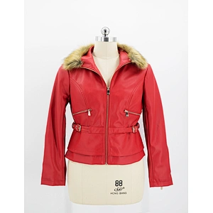 Women's faux leather jacket
