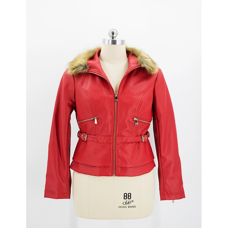 Women's faux leather jacket
