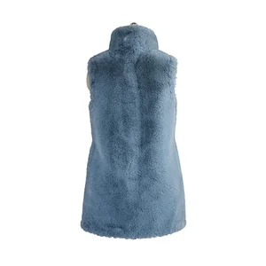 Lady's Faux Fur Jacket-sleeveless