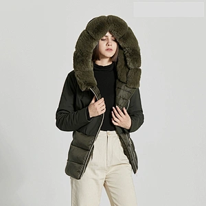 Women's padding jacket - fake down padding
